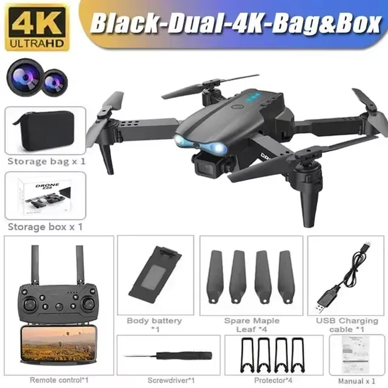 E99 Pro Drone Quadcopter Remote Control Handle Four Axis Aircraft HD 6K Photography